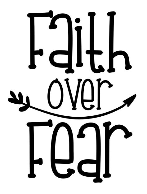 Faith Over Fear Printable
